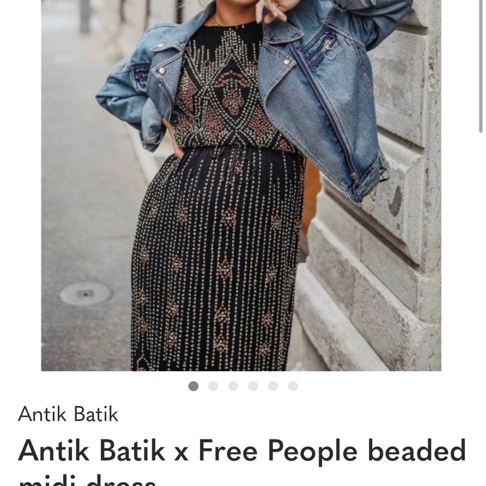 Antik Batik Black Beaded Dress - Picture 2 of 8